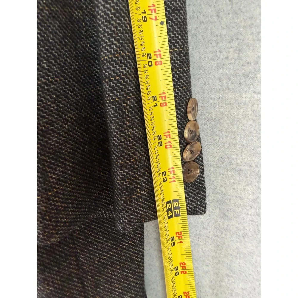 Hickey Freeman 100% Cashmere‎ Sport Coat 42R Charcoal Grey Tweed Blazer X343B
